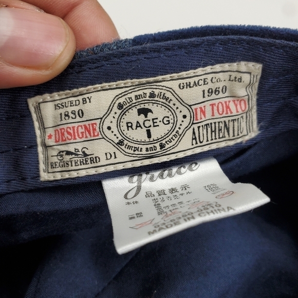 Grace Hats Race G Hunting Cap Plaid Blue Hat Vintage - Picture 6 of 12